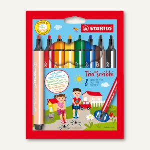Trio Scribbi Fasermaler Etui