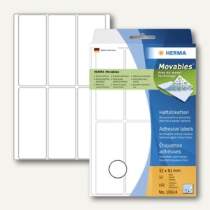 Haftetiketten - 32x82 mm