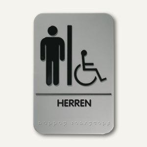Piktogramm Braille Herren