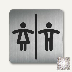 quadrat. Piktogramm Damen/Herren