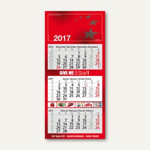 3-Monats-Wandkalender mit Kalenderblöcken