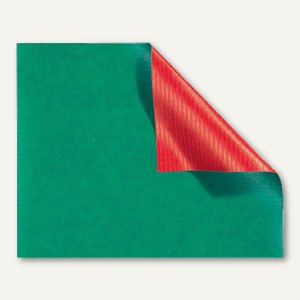 Geschenkpapier hochrot-grün