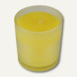 Glas mit Duftkerze