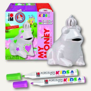 Spardosen-Kreativset Frosch inkl. Porzellanmarker