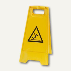 Warnschild frisch gewischt