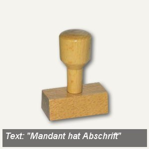 Vorgangsstempel Mandant hat Abschrift