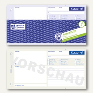 Formular Kurzbrief