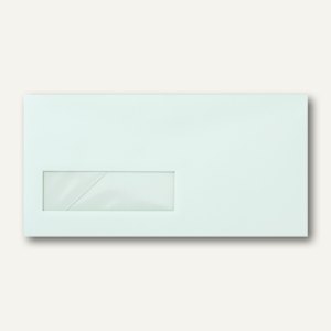 Briefumschläge 110x220mm DL nassklebend Fenster links 30x100mm blau 500St.