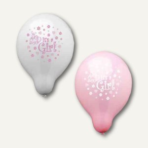 Luftballons Its a Girl