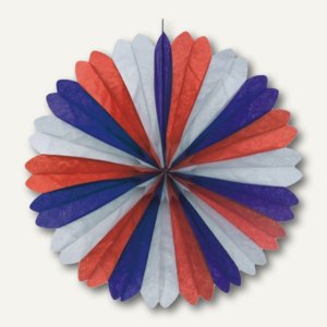 Dekofächer blau/weiß/rot