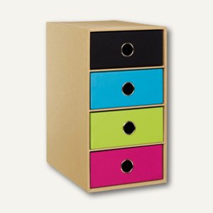 NATURE MIX 4er Schubladenbox DIN A5