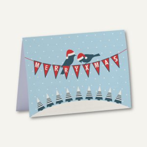 Weihnachtskarte + Umschlag