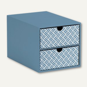 Twist - Smoky Blue 2er Schubladenbox für DIN A5