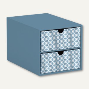 Frame - Smoky Blue 2er Schubladenbox für DIN A5