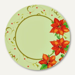 Pappteller Christmas Flower