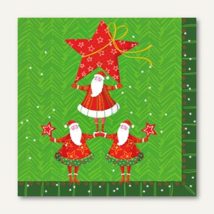 Servietten Santas Pyramide
