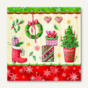 Servietten Pretty X-mas