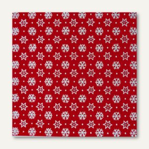 Servietten Stars & Snowflakes