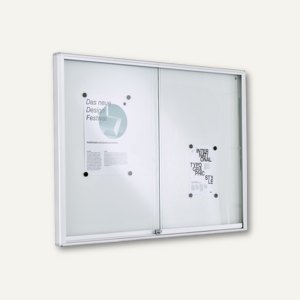 Brandschutz Aluschaukasten MEDIA-BA18 - 1.330 x 50 x 970 mm