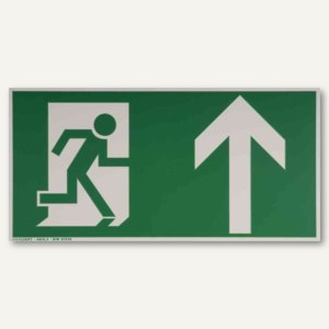 Hinweisschild - Rettungsweg nach oben