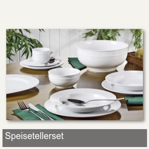 Speisetellerset ALICE - 6-teilig