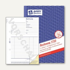 Formular Rechnung DIN A5