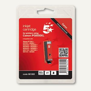 Tintenpatrone kompatibel zu Canon PGI550XLPGBK