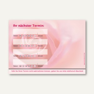 Terminzettel ROTE ROSE