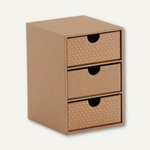 KRAFT AND POLKA 3er Schubladenbox