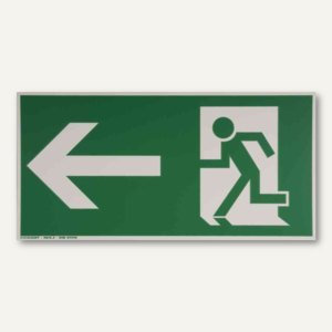 Artikelbild: Hinweisschild Rettungsweg - links gerade