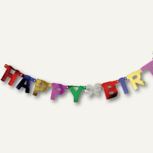 Partygirlande Happy Birthday - (L)1.5 m