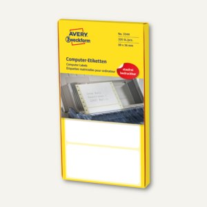 Adress-Etiketten f. Schreibmaschine