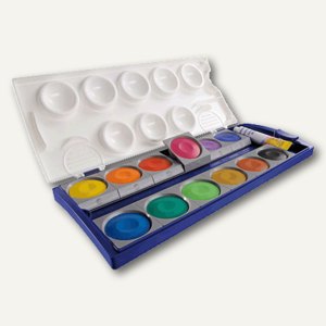 Deckfarbenkasten Schul-Standard K12 - 12 Farben