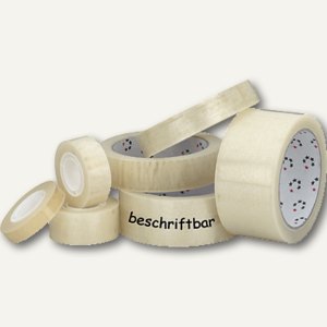 officio Klebeband, Beschriftbar und kopierfähig, klar, PP, 33 m x 12 mm, 1 Stück