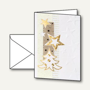 Weihnachtskarten White Christmas inkl. Umschläge A6